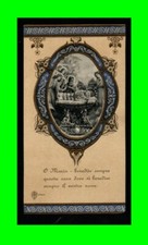 b1060 Santino antico cromo Madonna Maria Bambina Suore di Carità Milano