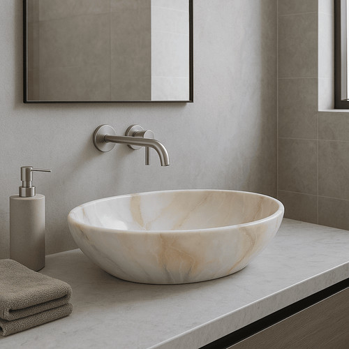 Lavabo ceramica bianco gold - bianco,