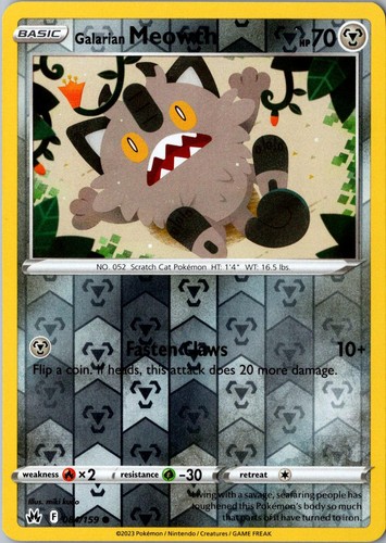 Carta pokemon galarian - carta,