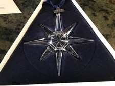 1995 Swarovski Large Annual Snowflake Christmas Ornament NIB!