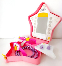 BARBIE 1988 Light up Vanity Mirror Star beauty case stella luci accessori kawaii