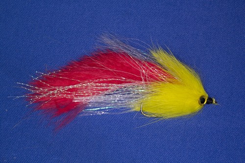 Streamer mosca rossa gialla - streamer/,