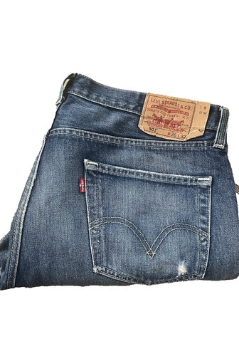 Jeans denim blu levis 501 - denim,