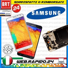 DISPLAY LCD+TOUCH SCREEN+FRAME ORIGINALE PER SAMSUNG NOTE 3 N9005 SCHERMO VETRO 