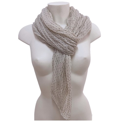 Beige zig zag - sciarpa, scialle