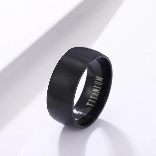 Anello uomo nero metallo - anello,
