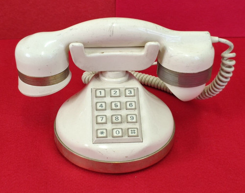 Telefono vintage avorio oro - telefono,