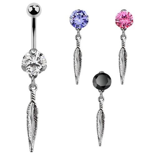 Ombelico piercing zirconia - ombelico,