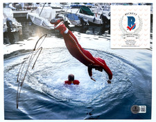 FOTO 8X10 FIRMATA CHARLES LECLERC FERRARI FORMULA ONE F1 2024 MONACO WIN BAS