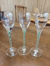 Antico set di 3 bicchieri da
