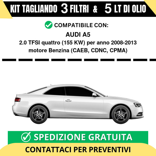 Tagliando per audi - audi, a5