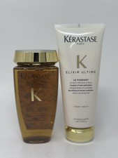 Kerastase Elixir Ultime Le Bain Shampoo 8,5 once e balsamo fondente Le 6,8 once