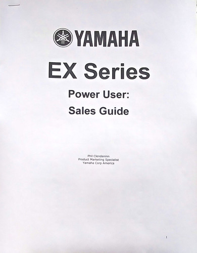 Yamaha power user manuale - yamaha,