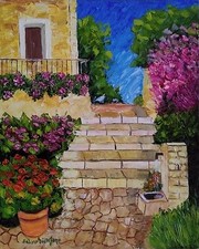 Quadro dipinto Spatola, olio