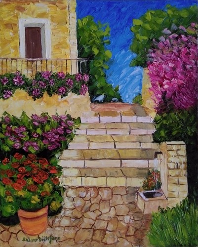 Quadro dipinto spatola olio - spatola,,
