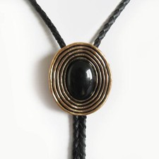 Cravatta con fibbia ossidiana - con,