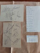AUTOGRAFI JUVENTUS 1974/75: ZOFF, SCIREA, CAPELLO, BETTEGA, ALTAFINI ECC..(1395)