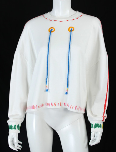 Maglione mira mikati bianco - maglione, e