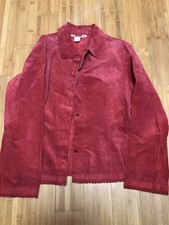 Giacca donna scamosciata rossa