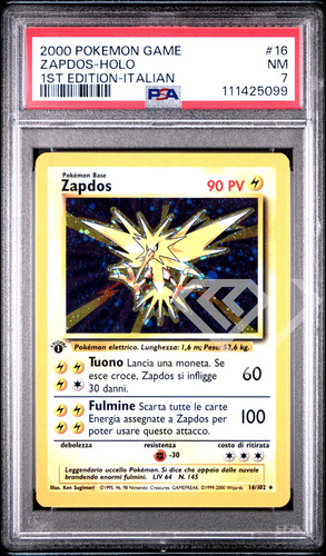 Pokémon card zapdos - zapdos, 16/102