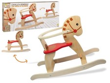 CAVALLO A DONDOLO IN LEGNO