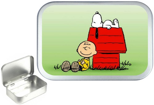 Snoopy silver hinged tobacco - .silver,