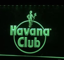 Insegna Luminosa Neon LED Havana Clup Rum Colore Verde