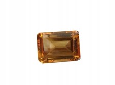 Natural citrine emerald cut - natural,