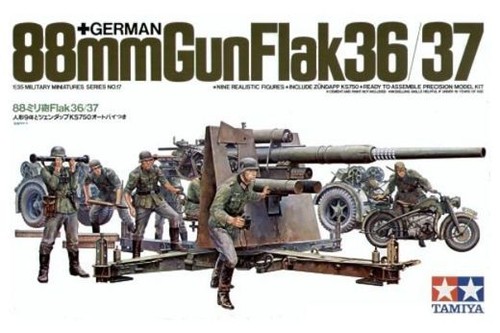Tamiya kit german 88mm - kit,