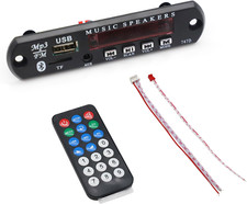 DC 12V Bluetooth MP3 Decoder Scheda Audio Module USB 3.5MM AUX TF Radio FM FLAC 