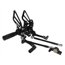 Nero pedane arretrate regolabili footrests rearset per DUCATI 848 1098 1198 R/S