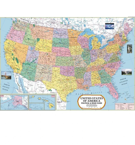 Mappa usa stati - mappa, uniti
