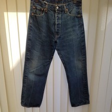 Jeans a mosca Levis 501 gamba dritta con bottoni taglia 36x31 
