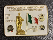 Vespa badge placca 12º raduno - badge,