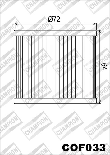 Cof033 filtro olio champion - filtro,