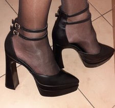 scarpe Primadonna tacchi alti, plateau, con doppio cinturino alla caviglia 39
