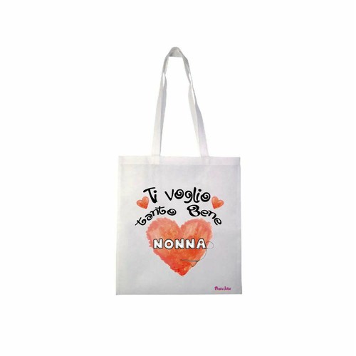 Borsa poliestere 36x40 scritta - poliestere,