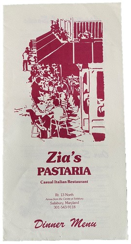 Menù ristorante cucina