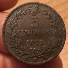 Moneta 5 Centesimi 1895