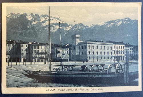Cartolina lecco porto - lecco,