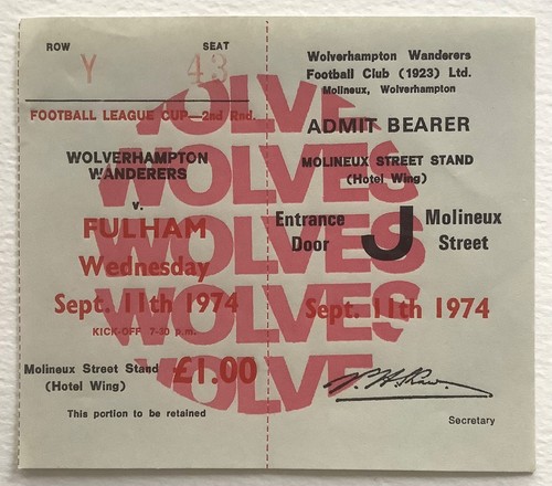 Biglietto wolves fulham - biglietto,