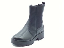 Igi&Co 8665600 Nappa Soft Nero Tronchetti con tacco  per Donna in pelle