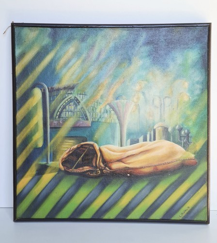 Quadro surrealista acrilico - quadro,
