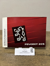 PEUGEOT 205 1989 LIBRETTO USO MANUTENZIONE ISTRUZIONE MANUALE ORIGINALE