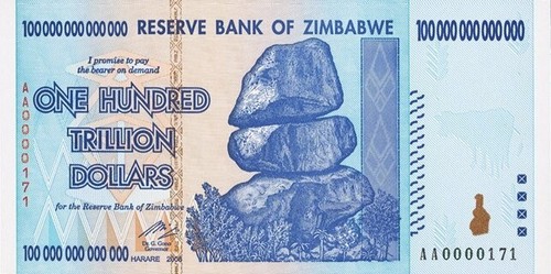168 banconota zimbabwe 100 - 168),