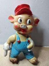 PORCELLINO IN GOMMA '' ELEFANTINO LEDRA  '' ANNI 60 DO 23 CM