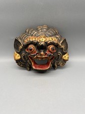 Maschera in legno vintage Boma