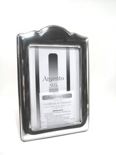 Cornice argento 925 massiccio ,foto 10x15, stile antico,legno. Real Solid Silver