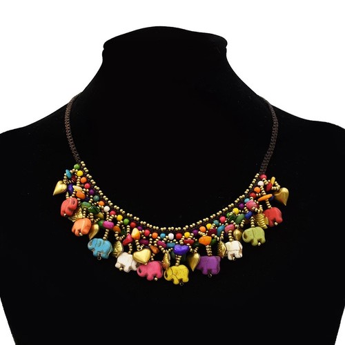 Collana etnica ciondolo - collana,