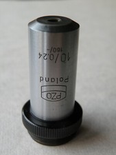 PZO obiettivo 10x 0,24 160/- microscopio BIOLAR